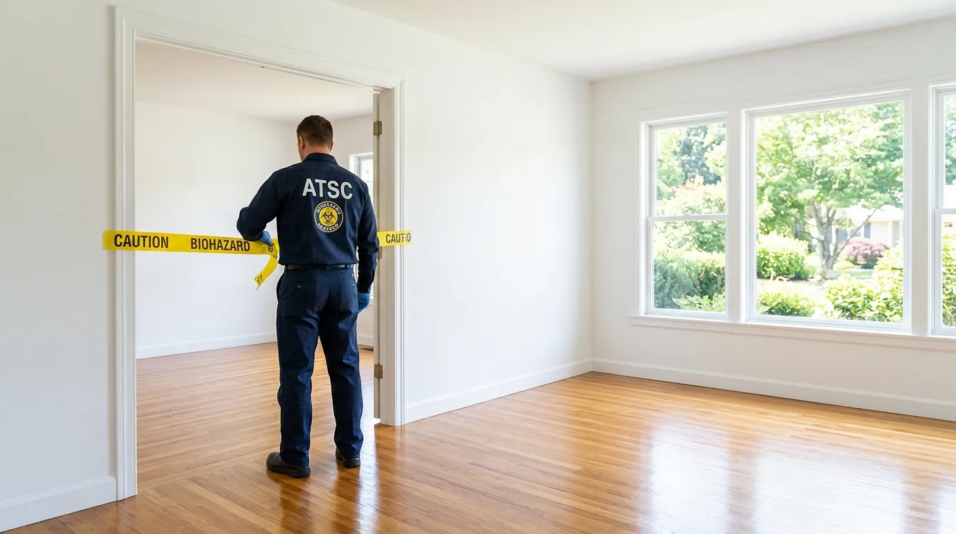 Certified biohazard cleanup crew performing Crime Scene Cleanup in East Naples